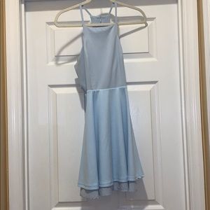 Baby blue dress